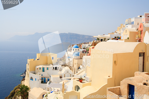 Image of Oia village in Santorini Greece