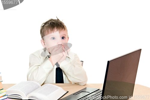 Image of surprised a boy