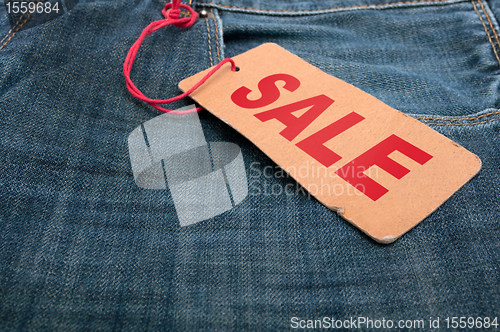 Image of Jeans With Sale Tag