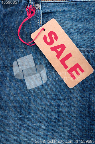 Image of Jeans With Sale Tag