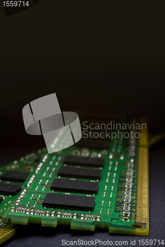 Image of RAM in  close-up