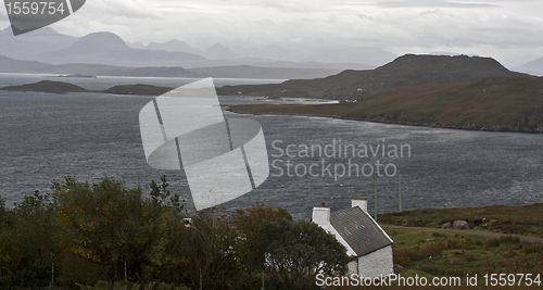 Image of evening at scottish coastline