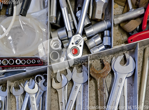 Image of tools in drawer