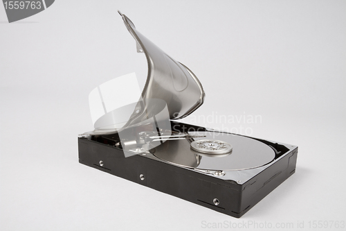 Image of open hard disk