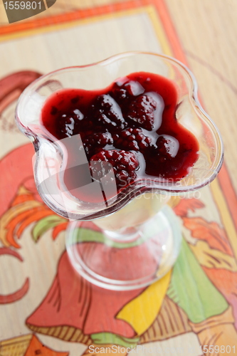 Image of sweet cream on cup