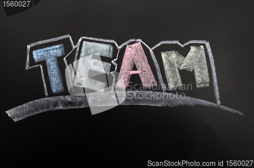 Image of Team on a blackboard