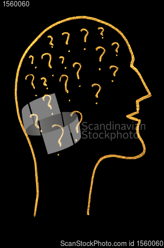 Image of Head and question symbols inside