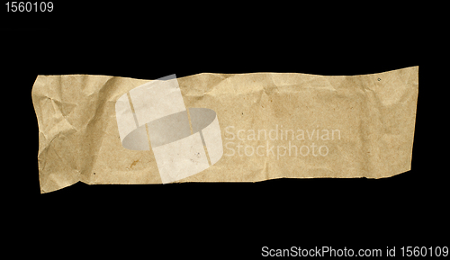 Image of A piece of crumpled paper