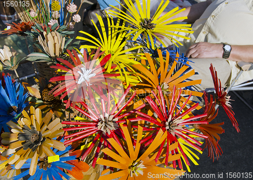 Image of fair sell handmade artificial flower material cone 