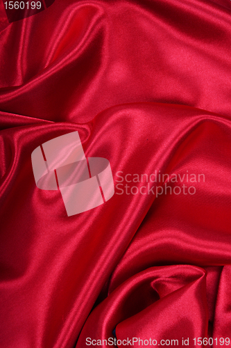 Image of Smooth elegant red silk can use as background 