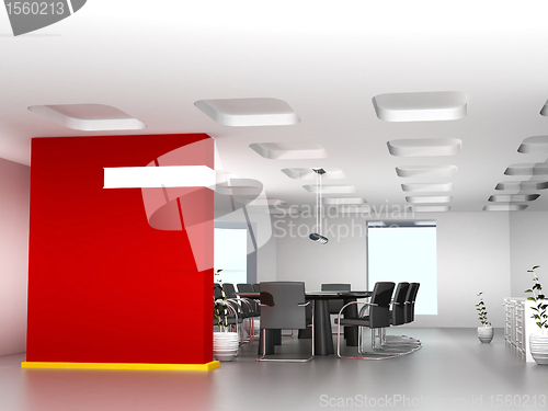 Image of Business meeting room in office with modern decoration