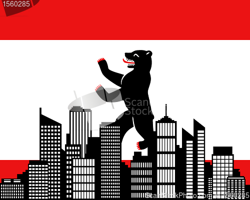 Image of City and flag of Berlin