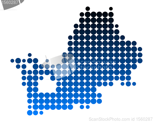 Image of Map of Lake Chiemsee