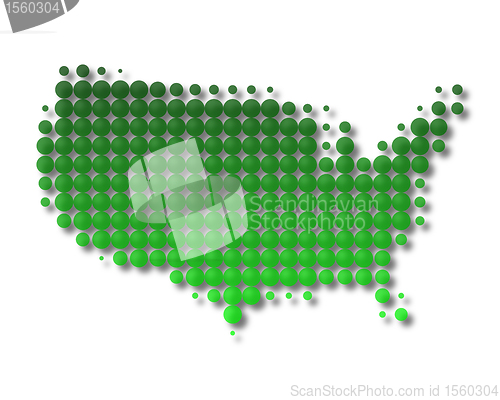 Image of Map of United States of America