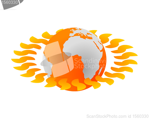 Image of Hot planet