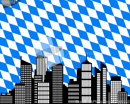 Image of City and flag of Bavaria