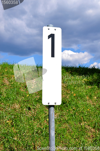 Image of White sign 