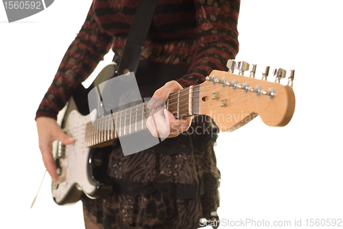 Image of close up of guitar