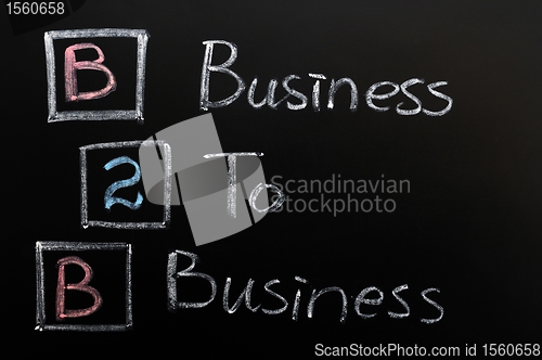 Image of Acronym of B2B - Business to Business