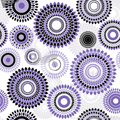 Image of Seamless white pattern with balls