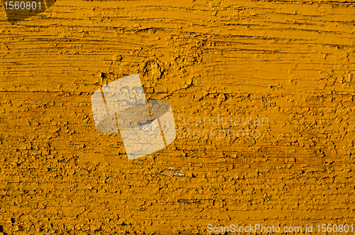 Image of Walls paint strip off yellow background vintage 