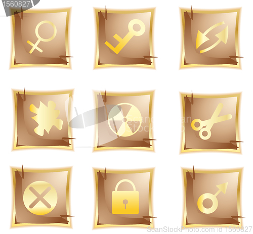Image of vector original gold icon