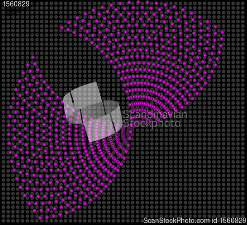 Image of background from dot