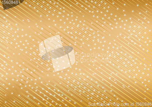 Image of vector golden background from star