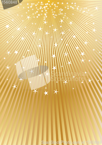 Image of vector golden abstract background