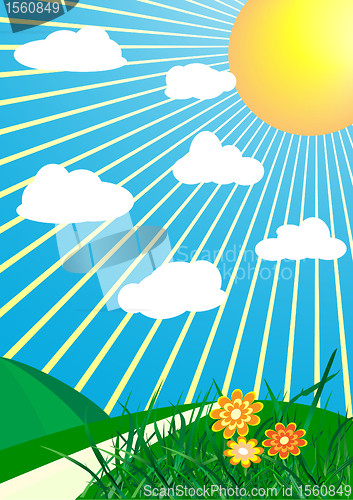Image of vector spring background