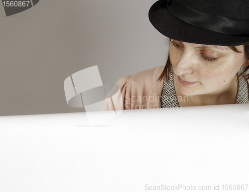 Image of Holding a banner