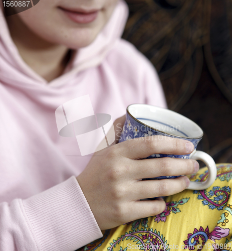 Image of Woman with cofee