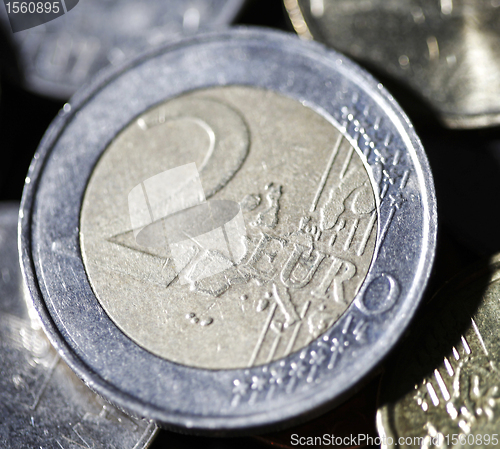 Image of Coins on black