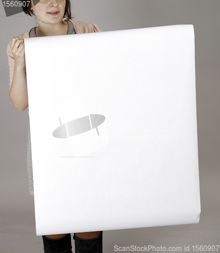 Image of Holding a banner