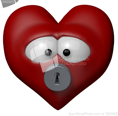 Image of locked heart