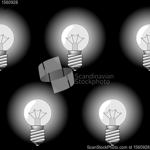 Image of Background with electrical a sphere-form lamps