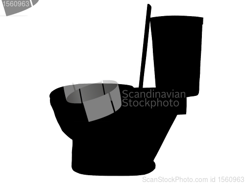 Image of Toilet Silhouette