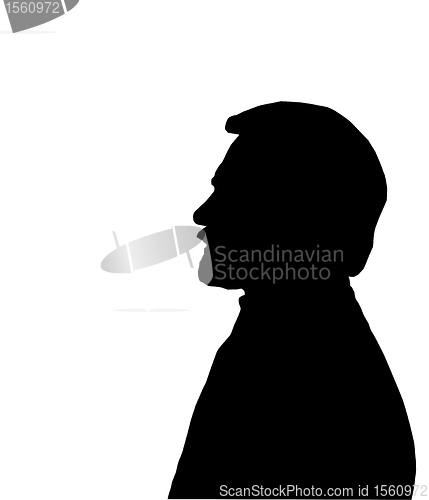 Image of Man face Silhouette