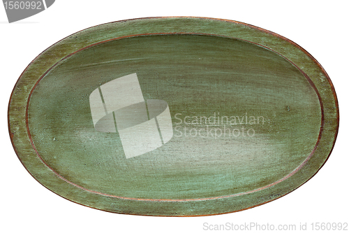 Image of wood trencher dough bowl