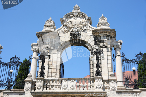 Image of Gate of Buda Castle in Budapest, Hungary