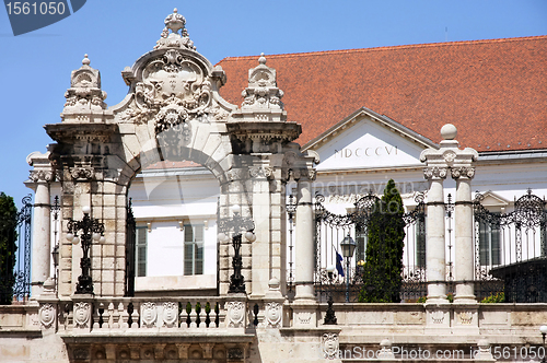 Image of Gate of Buda Castle in Budapest, Hungary