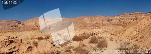 Image of Scenic desert landscape at sunset