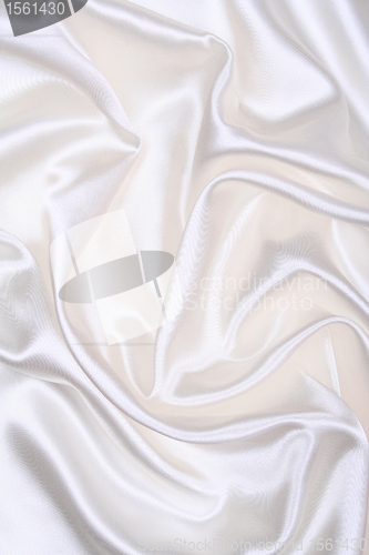 Image of Smooth elegant white silk as wedding background