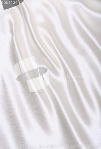 Image of Smooth elegant white silk 