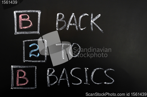 Image of Acronym of B2B - Back to basics