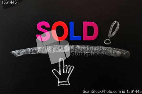 Image of Sold with an exclamation mark