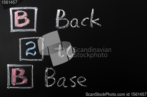 Image of Acronym of B2B - Back to Base