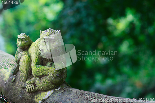 Image of Balinese style monkey sculpture