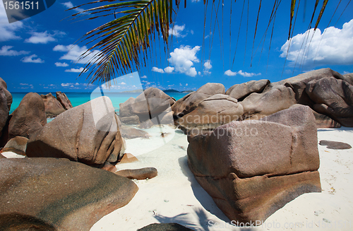 Image of Beautiful rocky coast in Seychelles