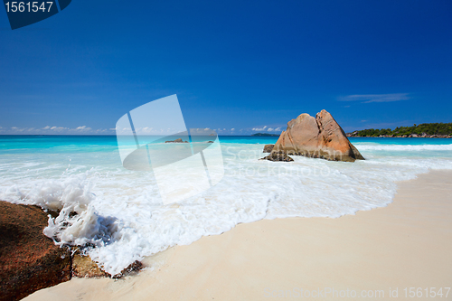 Image of Stunning tropical beach at Seychelles